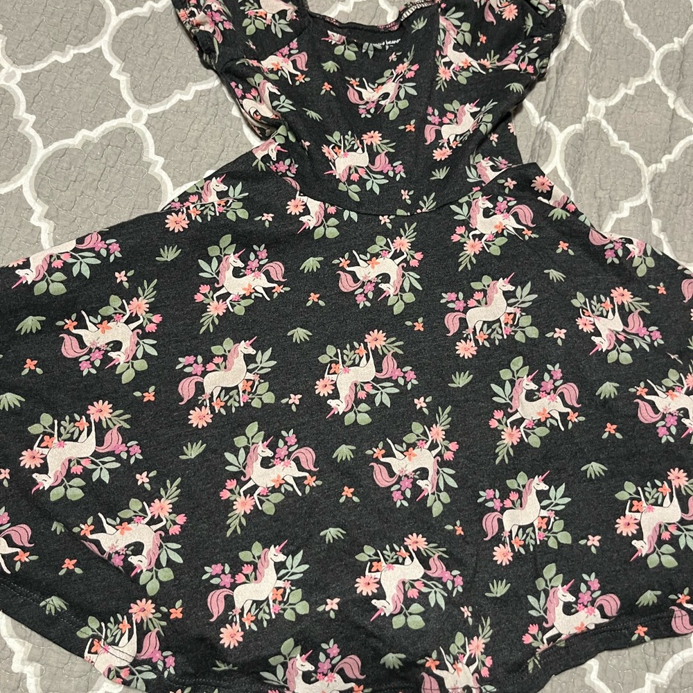 Girls unicorn dress - size 4 - jumping beans